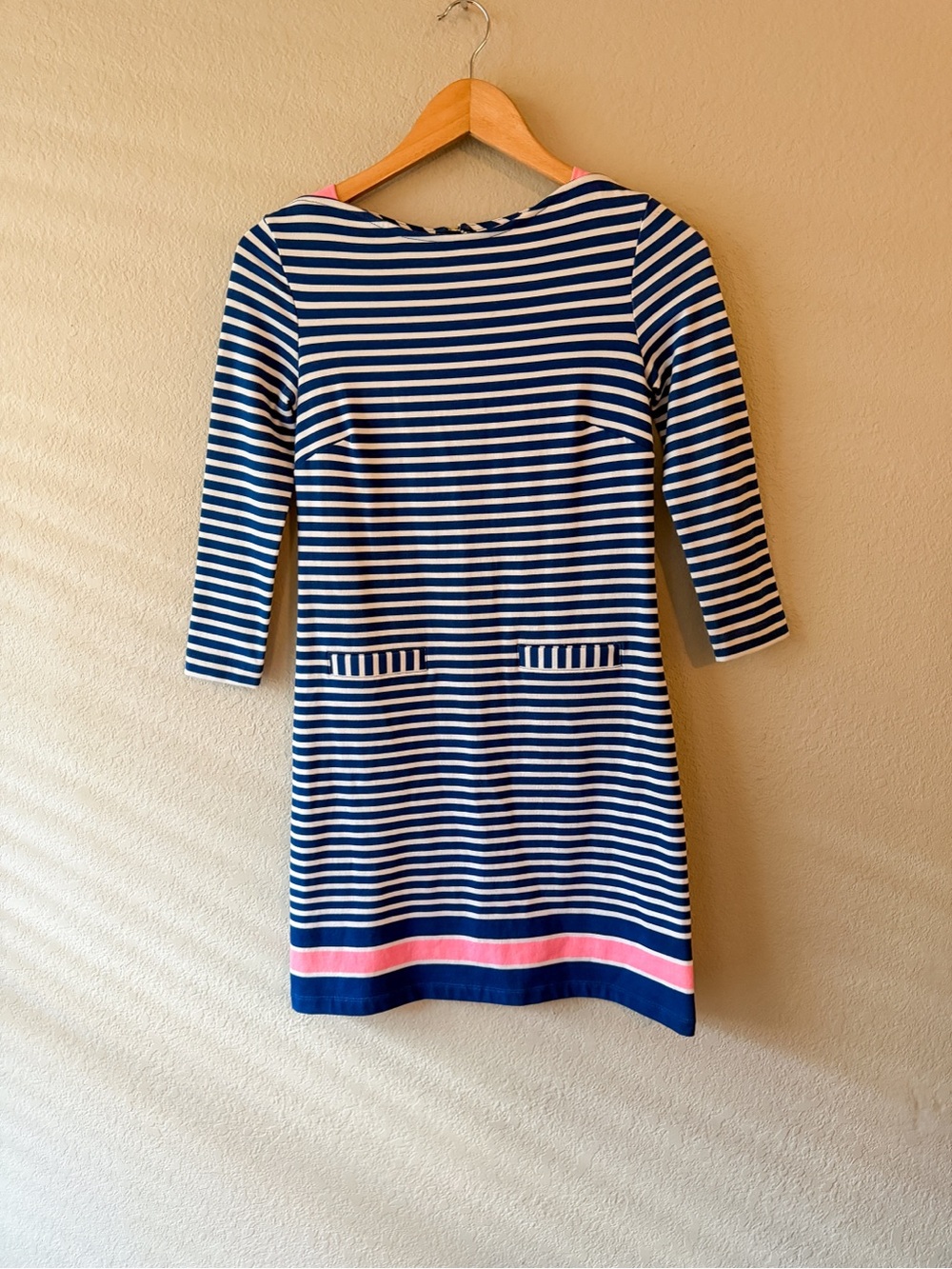 Lily Pulitzer Irina Guava Melon Exotic Garden Striped Shift Dress XXS